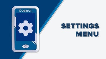 AVID CT2 Settings Menu