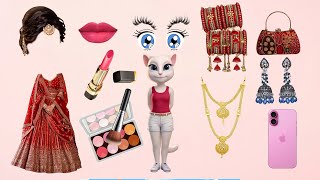 Talking Tom 😀| Billi dulhan bridal makeup Funny video