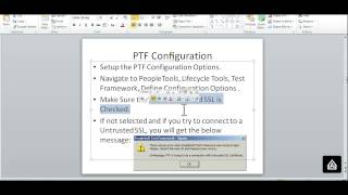 PeopleSoft Test Framework Configuration Setups. screenshot 4