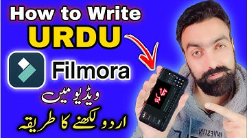How to Write Urdu in Filmora Video Editor