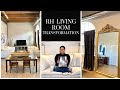 MODERN LIVING ROOM TRANSFORMATION // RESTORATION HARDWARE, IKEA, HOMEGOODS