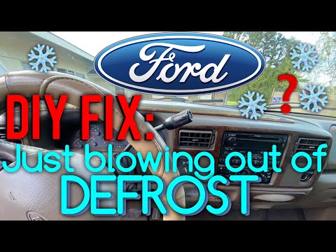 Ford F-250 Blowing Out Of Defrost Only: Easy DIY Fix