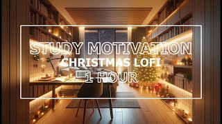 1-hourSTUDY MOTIVATION / Christmas LOFI MUSIC / BGM / Snow / Focus music / study music