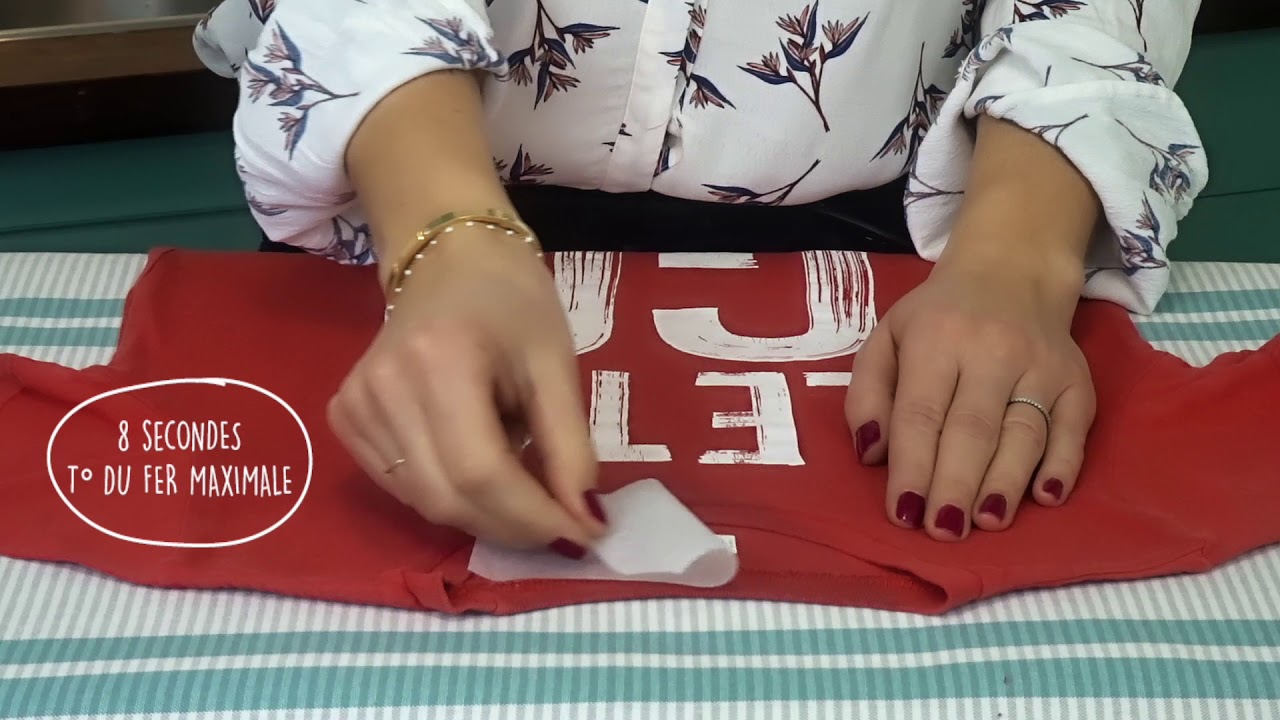 Mon Etiquette Thermocollante Se Decolle Youtube