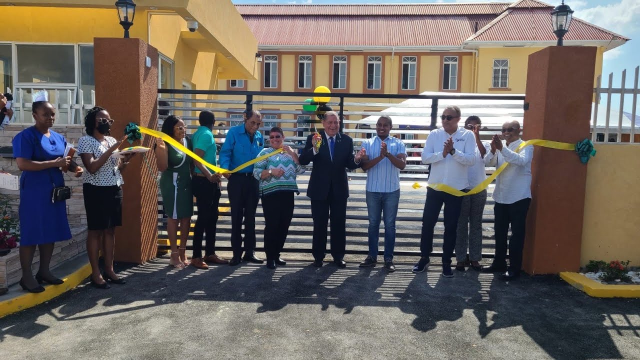 The Newly Constructed Entrance to the Black River Hospital in St. Elizabeth