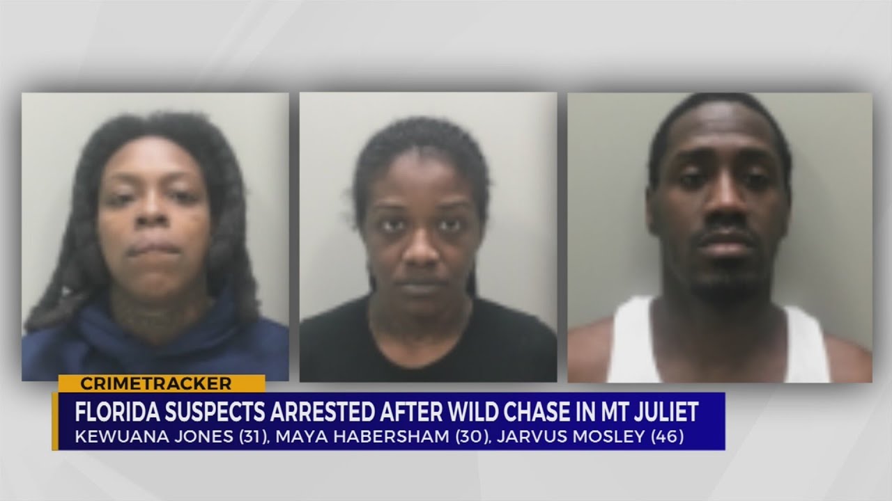 Florida suspects arrested after wild chase in Mt. Juliet - YouTube