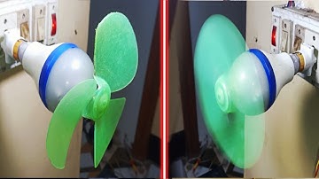 How to make fan use old LED bulb | Old LED bulb se fan kaise banaye | LED light fan invention