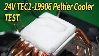 24V TEC1-19906 6A Peltier Thermoelectric Cooler Freezing Test