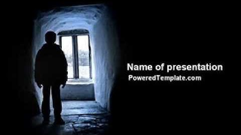 Loneliness PowerPoint Template by PoweredTemplate.com