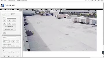 Arecont Vision Omni-Directional Multi-Sensor Remote Setup Camera over Warehouse Loading Dock Bays