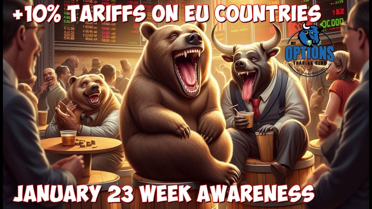 🥳🔻 January 23 Week SPX QQQ IWM Options Trading Awareness | TARIFFS 2.0: BUY THE DIP?