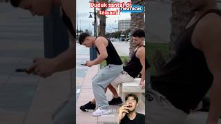 Duduk santai di taman⁉️ #prank #couple #blshorts