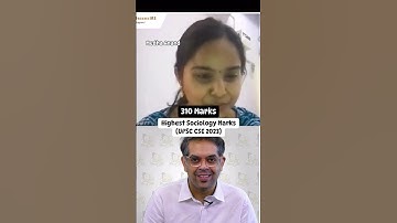 Highest Marks in UPSC Sociology Optional