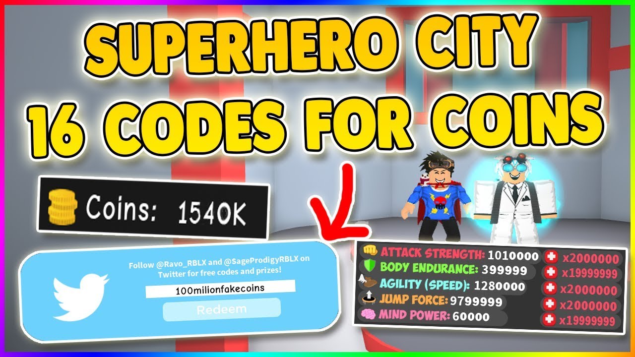 roblox superhero city new codes