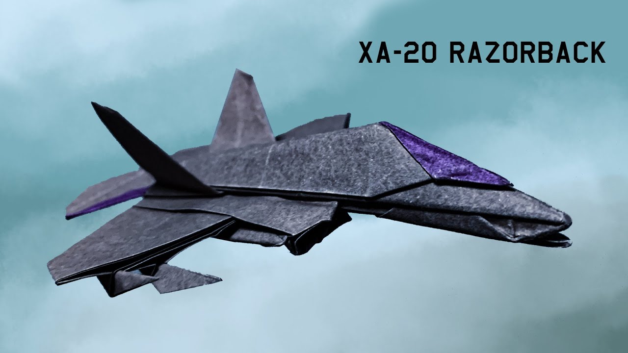 A 20 Razorback Time for revelation (Origami XA-20 Razorback tutorial) - YouTube