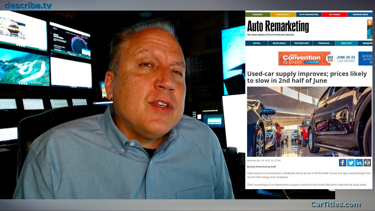 Used Car Prices Coming Down YouTube