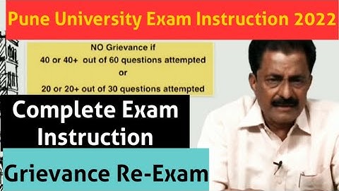 Pune University Exam 2022 Instruction Examination Director #sppu