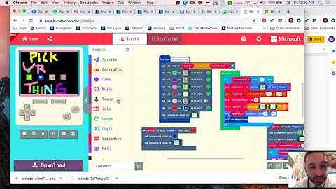 adding levels and creating a pick your character screen at the beginning of a makecode arcade game