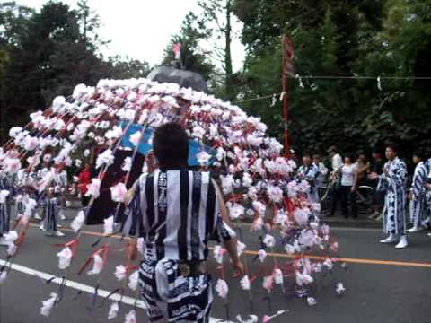 谷保天満宮　例大祭　万灯　古式獅子舞　里神楽　祭り