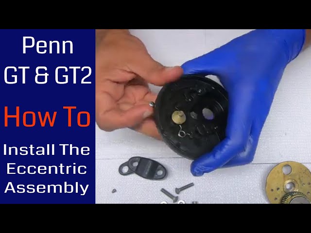 How To Install the eccentric assembly on a conventional reel: Fishing Reel  Repair 