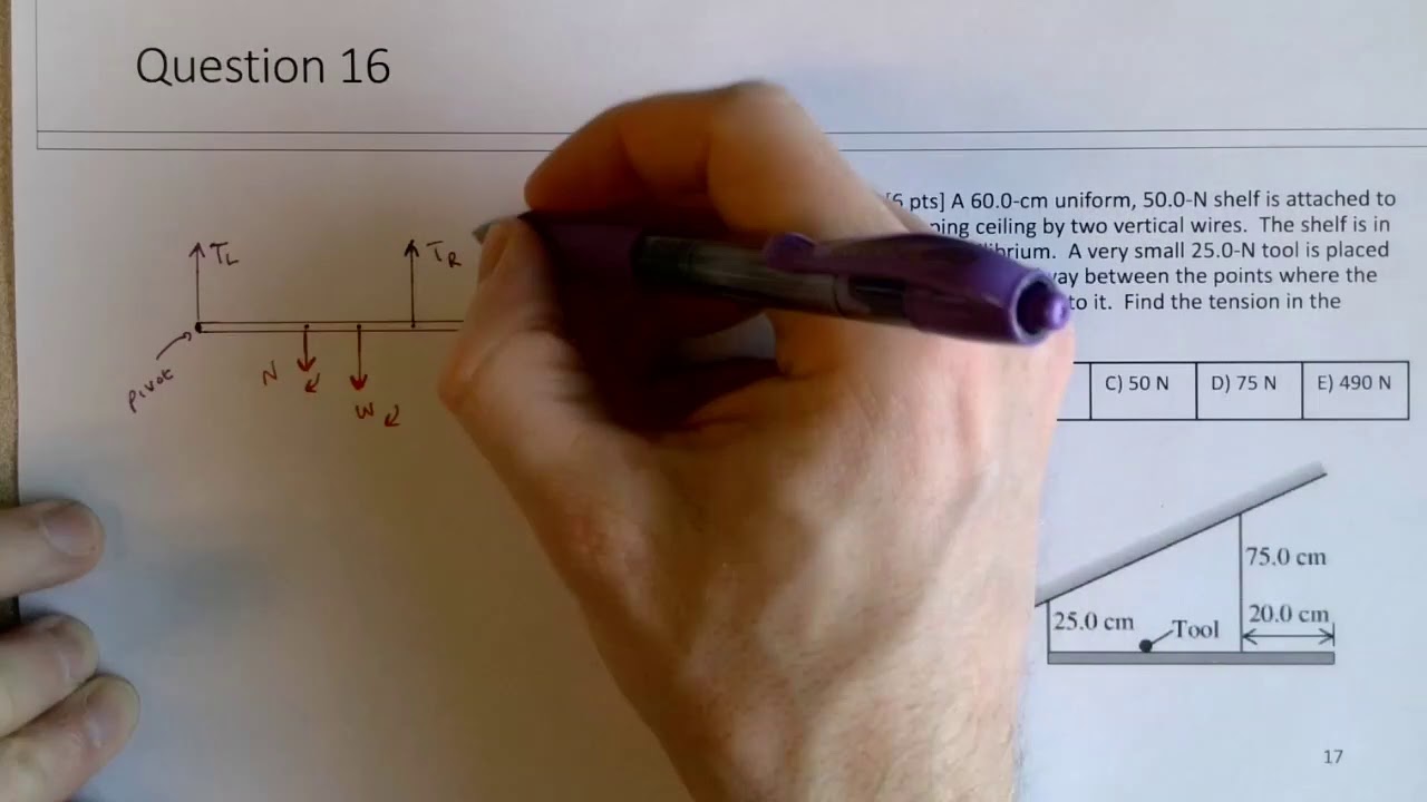 Static Equilibrium 2 Review - Final Exam - YouTube