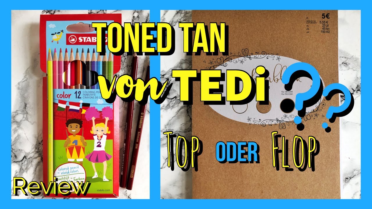 STABILO Buntstifte & TONED TAN von TEDi im Test
