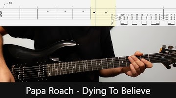 Papa Roach - Dying To Believe Guitar Riffs With Tabs(Drop D)