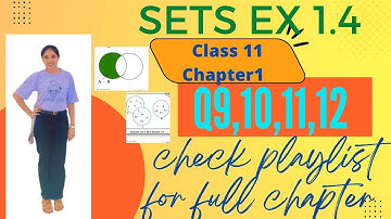 I SETS I CLASS +1 Math I Ex1.4 Q 9,10,11,12 I MathswithKaran