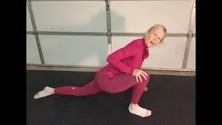 Hamstring-Hip Flexor-Twist Stretch