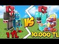 10 TL ROBOT VS 10.000 TL ROBOT - Minecraft