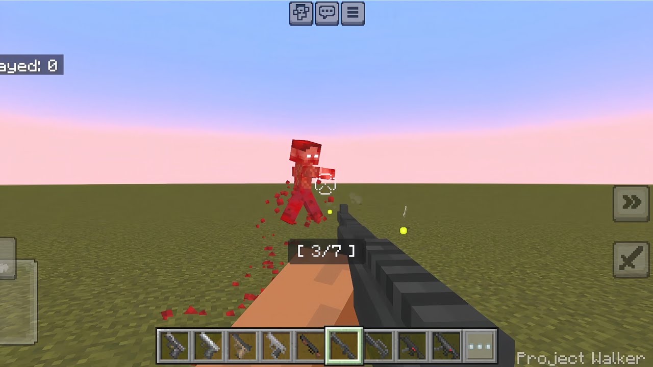 Project Walker zombie apocalypse 3D Guns Addon в Minecraft PE - mcpe - bedrock - mod