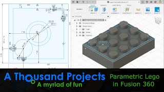 #10 Parametric Lego  Design in Fusion 360
