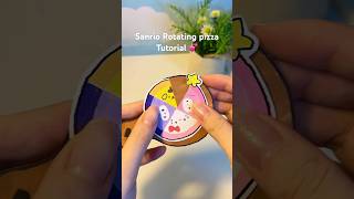 🍕SANRIO DIY rotating pizza #sanrio#craft #hellokitty #papercraft #shorts#pompompurin Update