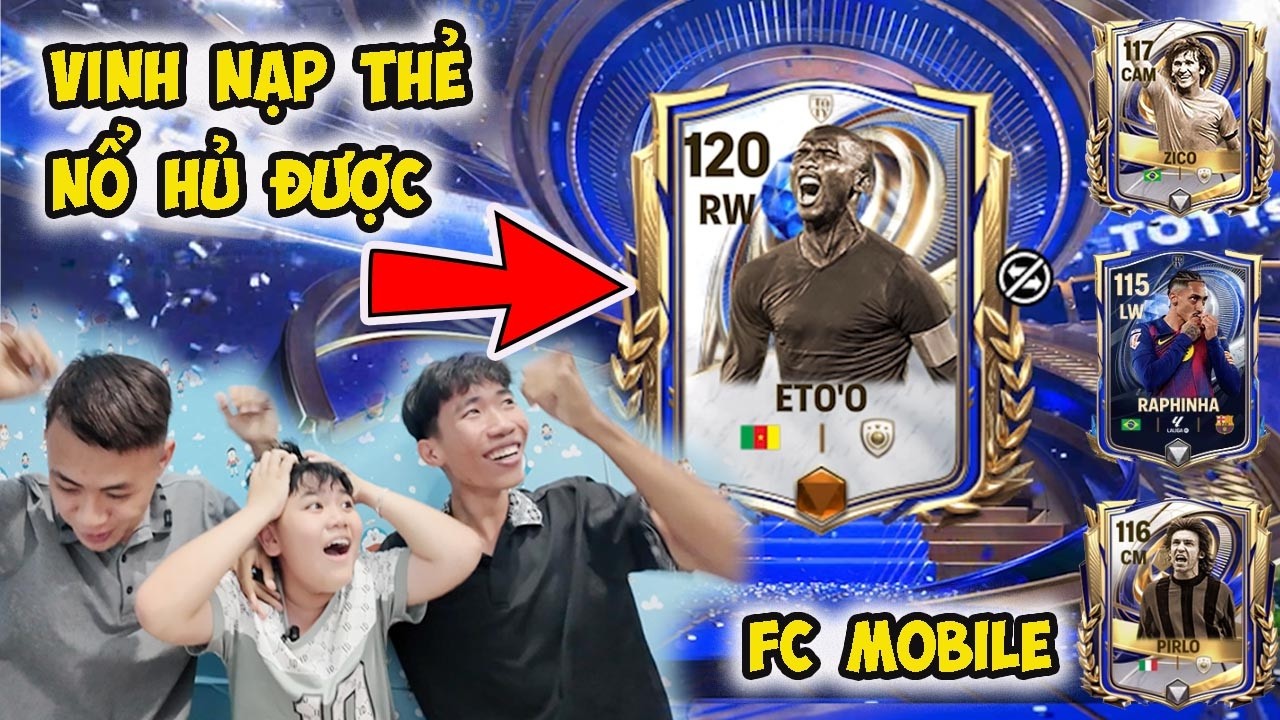 Vinh Nạp Thẻ Siêu Sao Nổ Hũ Nhận Cầu Thủ Toty Siêu Mạnh FC Mobile