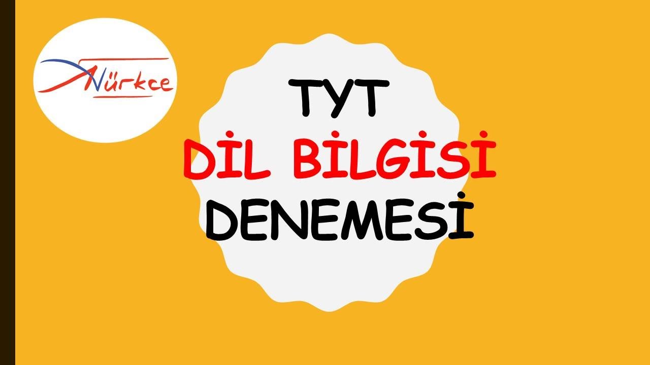 9) TYT DİL BİLGİSİ DENEMESİ  / ADEM HOCA
