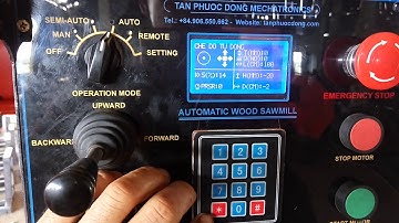 Hướng dẫn sử dụng bảng điều khiển máy cưa CD Tân Phước Đông