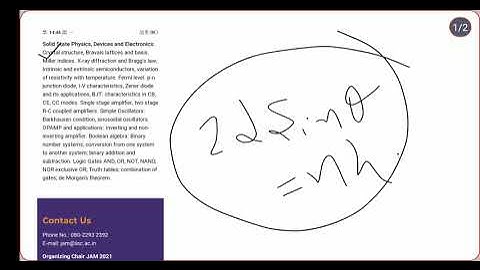 Solid State Physics and Electronics IIT JAM syllabus