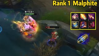 Rank 1 Malphite: Full AP Malphite Damage is SO CRAZY!