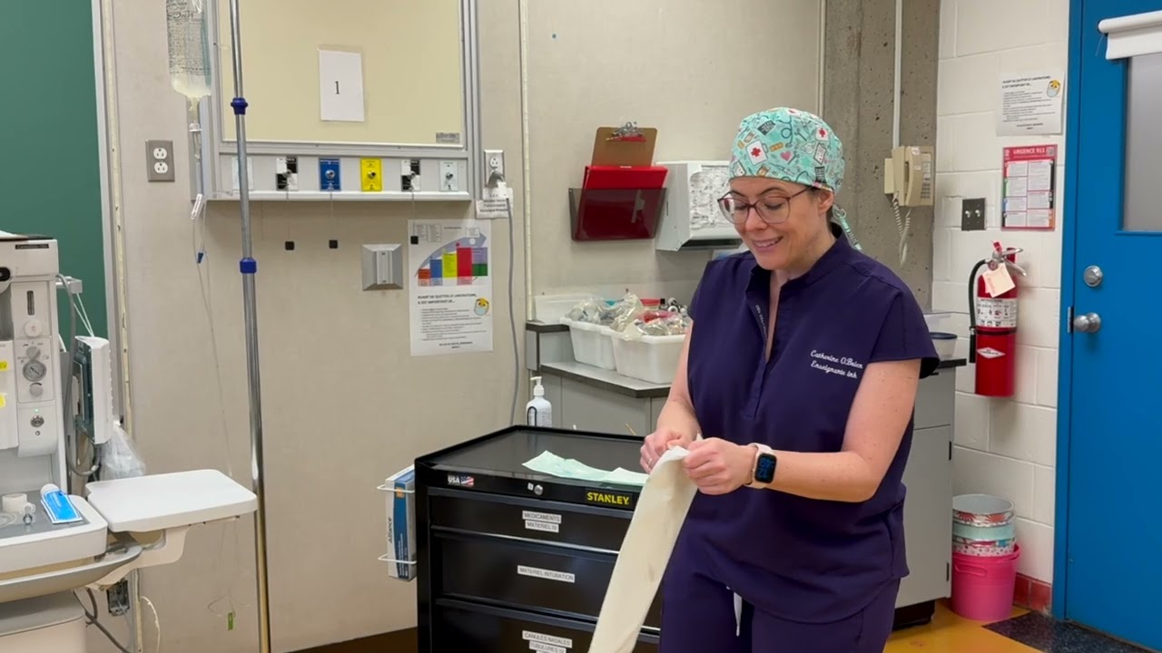 Préparation matériel d'intubation