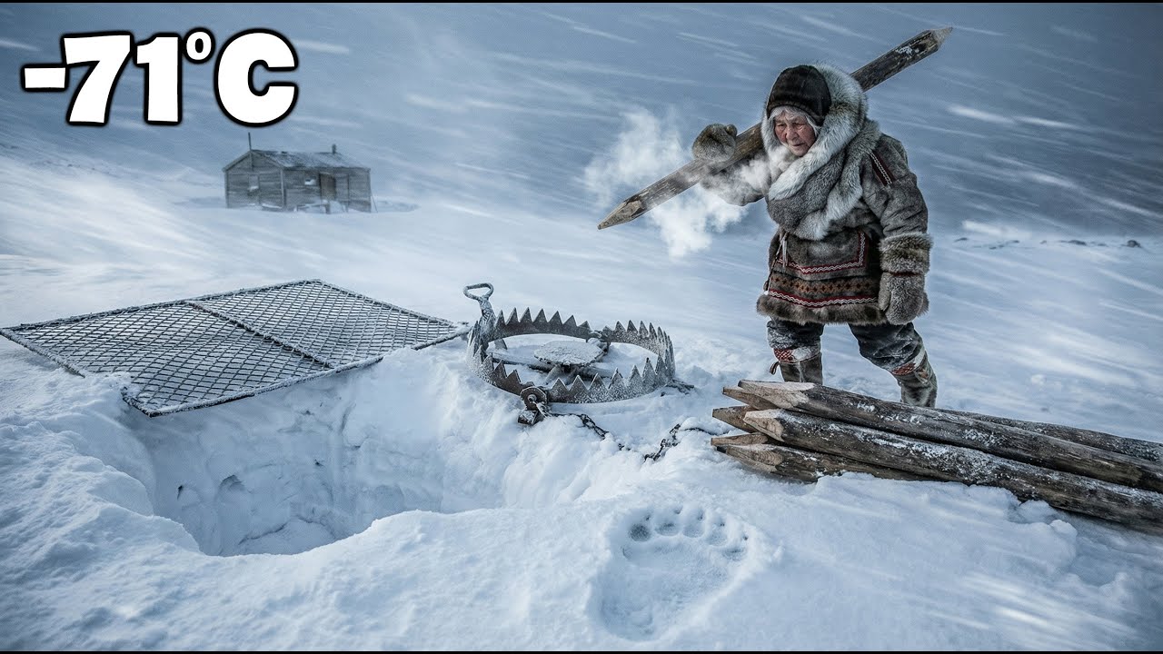 A 94-Year-Old Woman Sets Traps to Survive Bears and Wolves | Blizzard at –71°C