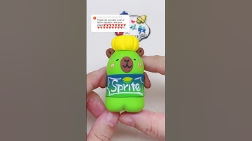 Sprite capybara #clay #clayart #capybara #shorts