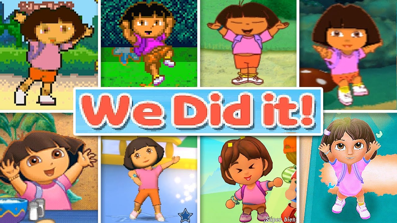 Dora ページ Evolution of Dora Games Victory Animations (2002 - 2025) - YouTube