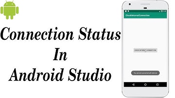 How to Check Internet Connection Status in Android Studio | Connection Status in Android