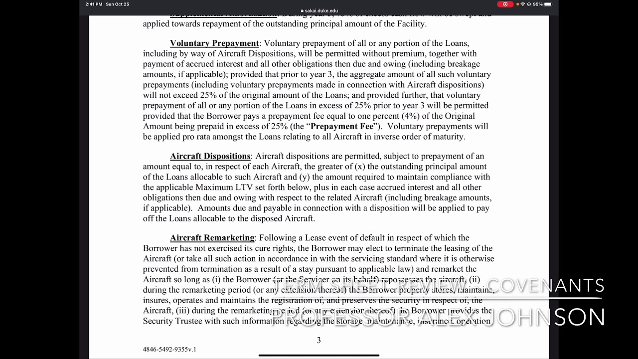 Term Sheet Review - Covenants