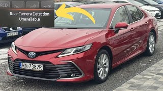Rear Camera Detection Unavailable Warning In Toyota Cars