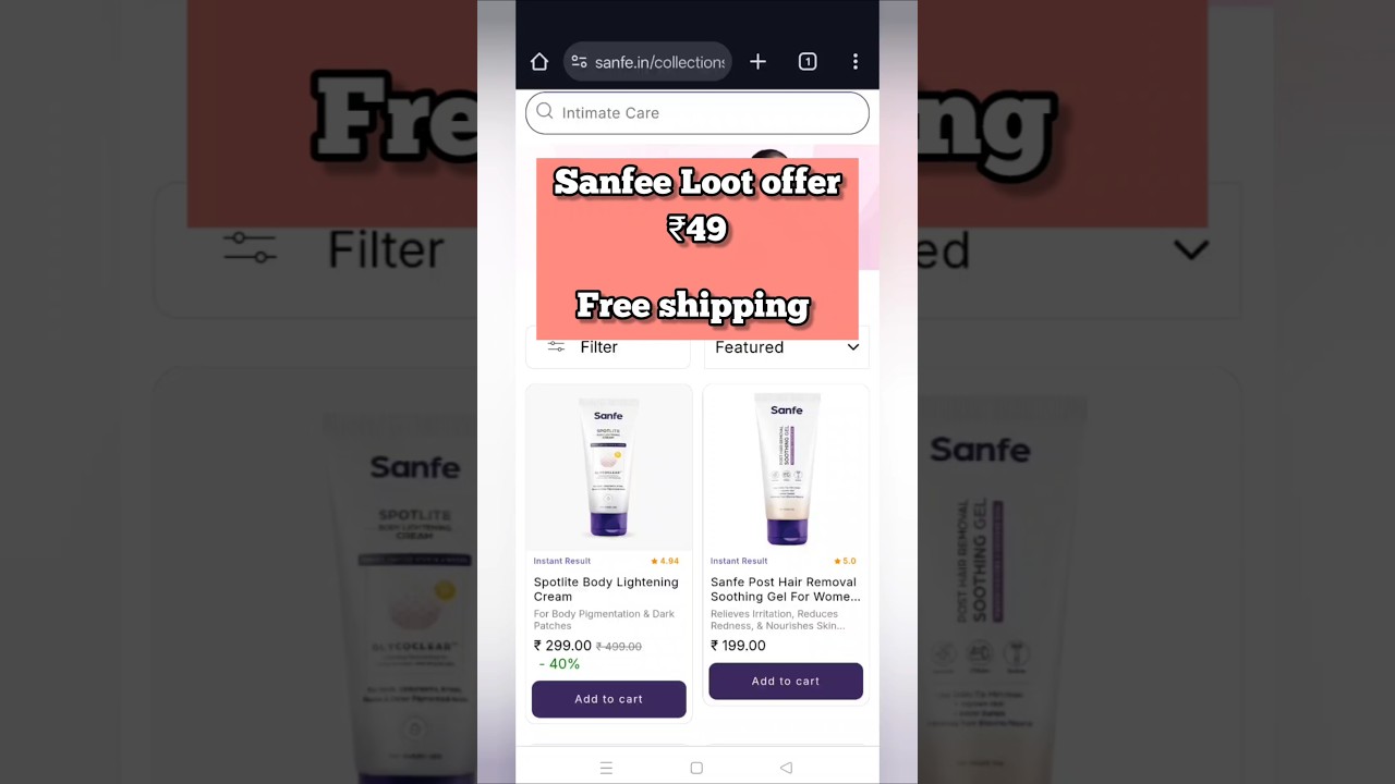 ₹49 sanfe loot offer #shorts#yshorts#shortvideo#offer