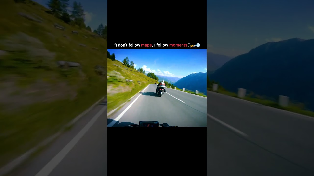 “I Don't follow maps I follow moments 🏍️💨