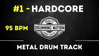 🔥 Hardcore Drum Track – 95BPM | Drumming Nation