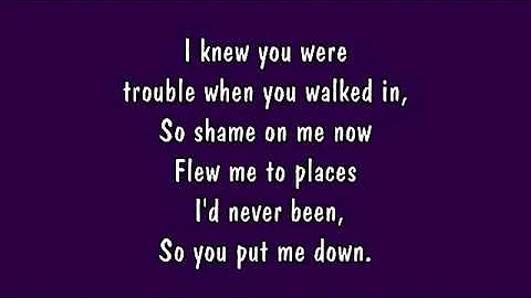 Taylor Swift - I Knew You Were Trouble Lyrics (HD)