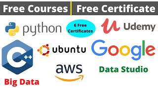 Udemy Free Certificate Courses Python C++ Big Data Google Data Studio AWS Online Classes #DeepShukla